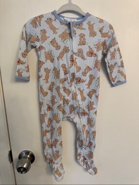 Magnolia Baby golden retriever Footed One-Piece Pajama - 100% Pima cotton